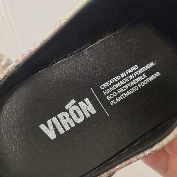 Virón Women's Purple/Green Leather Mule Loafer Shoes Size 38 EU/8 US - Picture 6 of 13